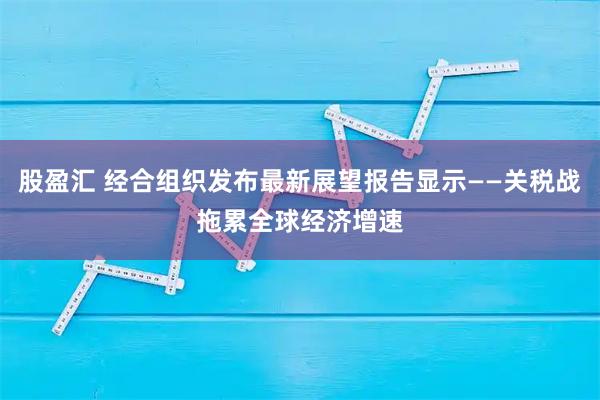 股盈汇 经合组织发布最新展望报告显示——关税战拖累全球经济增速