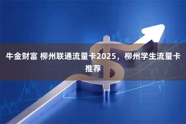 牛金财富 柳州联通流量卡2025,柳州学生流量卡推荐